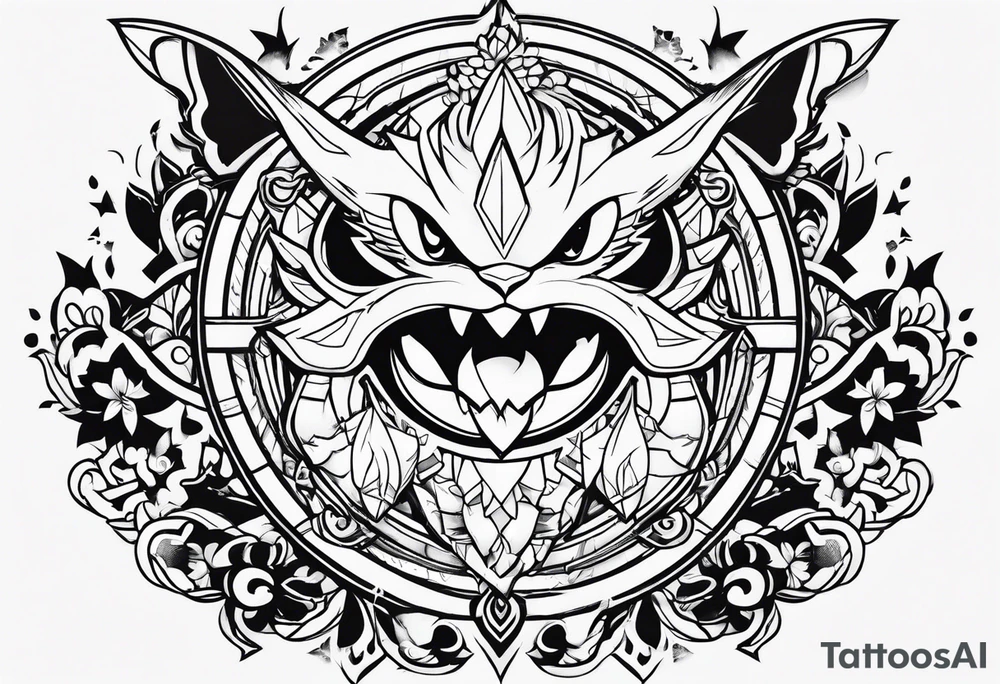 Antisocial Pokemon tattoo idea