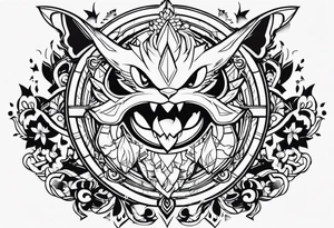 Antisocial Pokemon tattoo idea