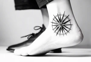 unique minimalist tattoo on ankle symbolizing freedom tattoo idea