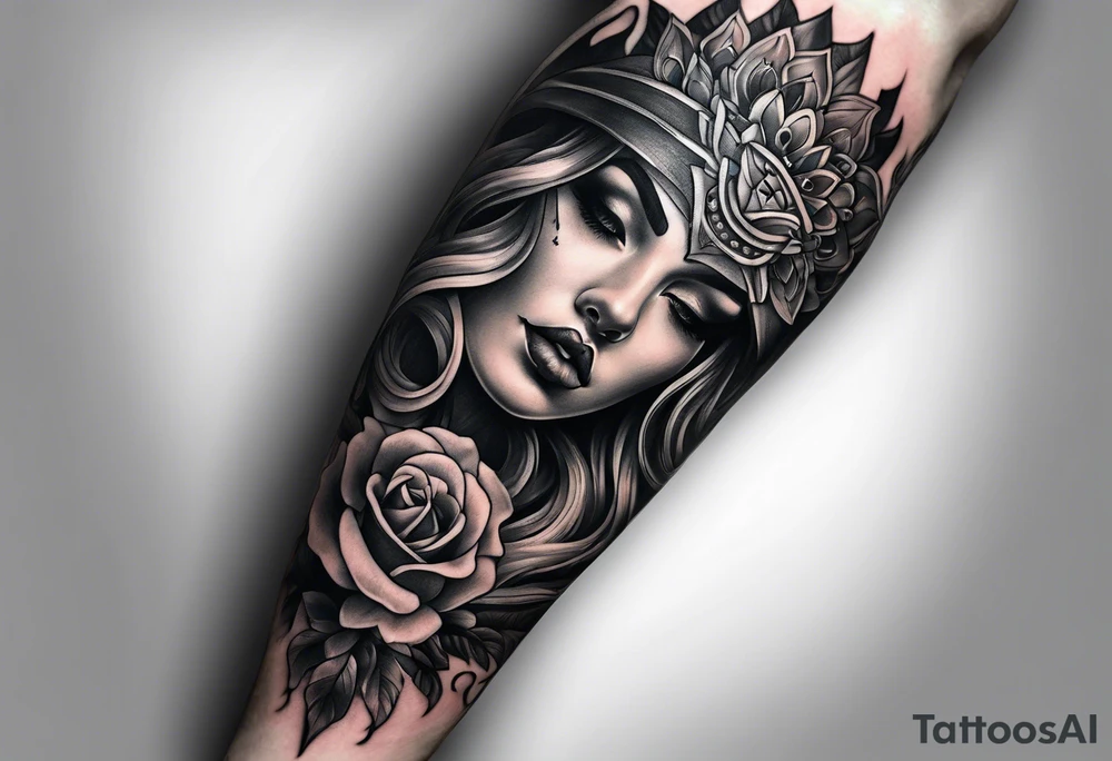 Long forearm wisdom tattoo tattoo idea
