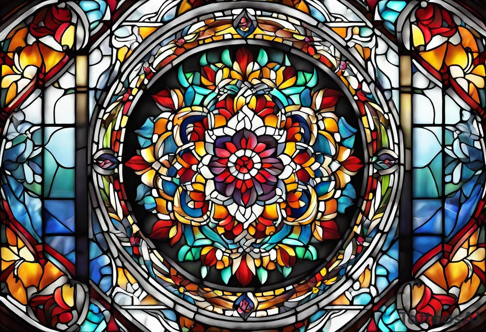 Stain glass photography tattoo idea