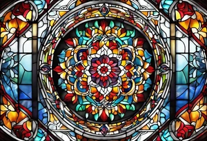 Stain glass photography tattoo idea