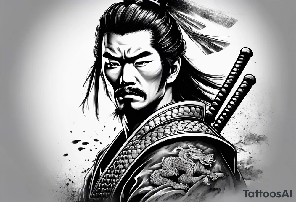 A samurai tattoo idea