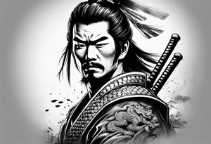A samurai tattoo idea
