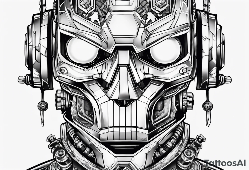 Robotic Cyber criminal tattoo idea