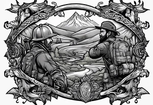 Rucking, brotherhood, fitness, GrowRuck tattoo idea