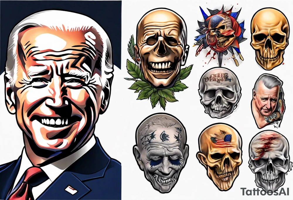 Cursed Joe Biden tattoo idea