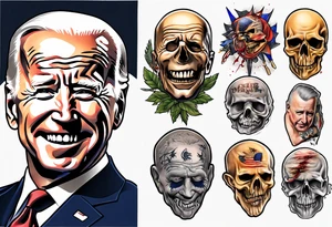 Cursed Joe Biden tattoo idea