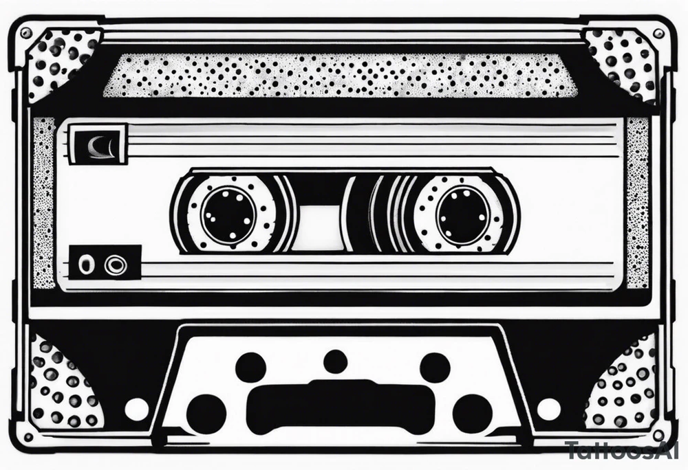 cassette 80s cartoon tattoo idea