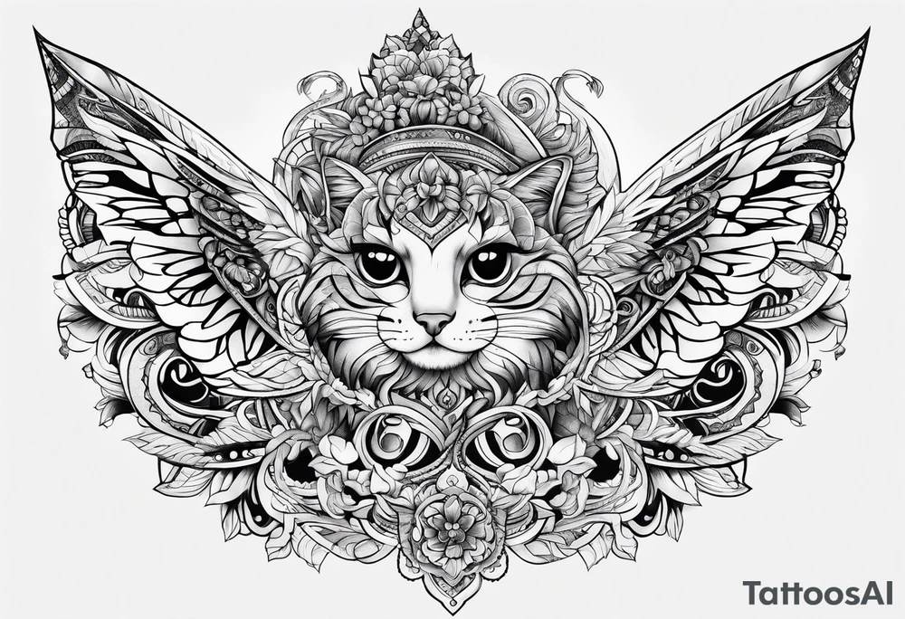 Legendary catana tattoo idea