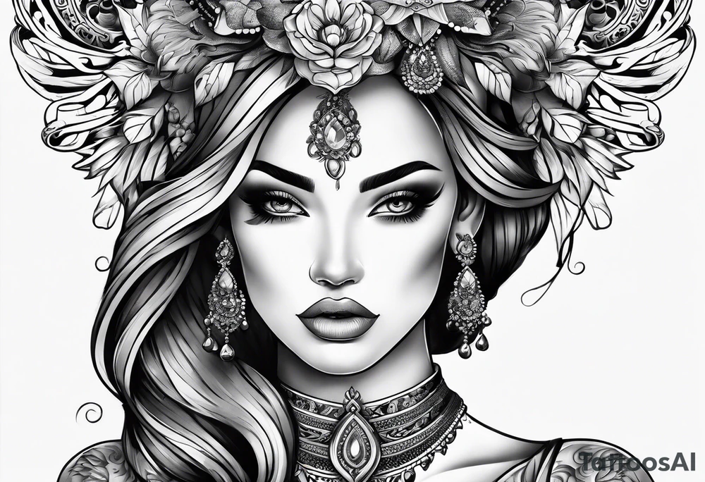 Hand around throat tattoo idea