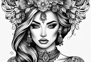Hand around throat tattoo idea