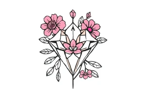 Flowers diamond, mississippi, tattoo idea