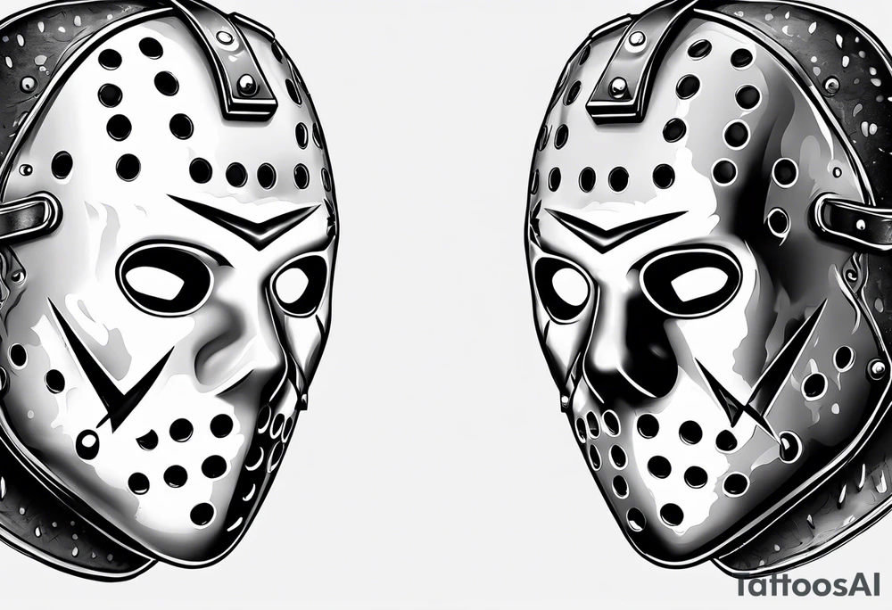 Friday the 13th Jason mask, horror tattoo idea