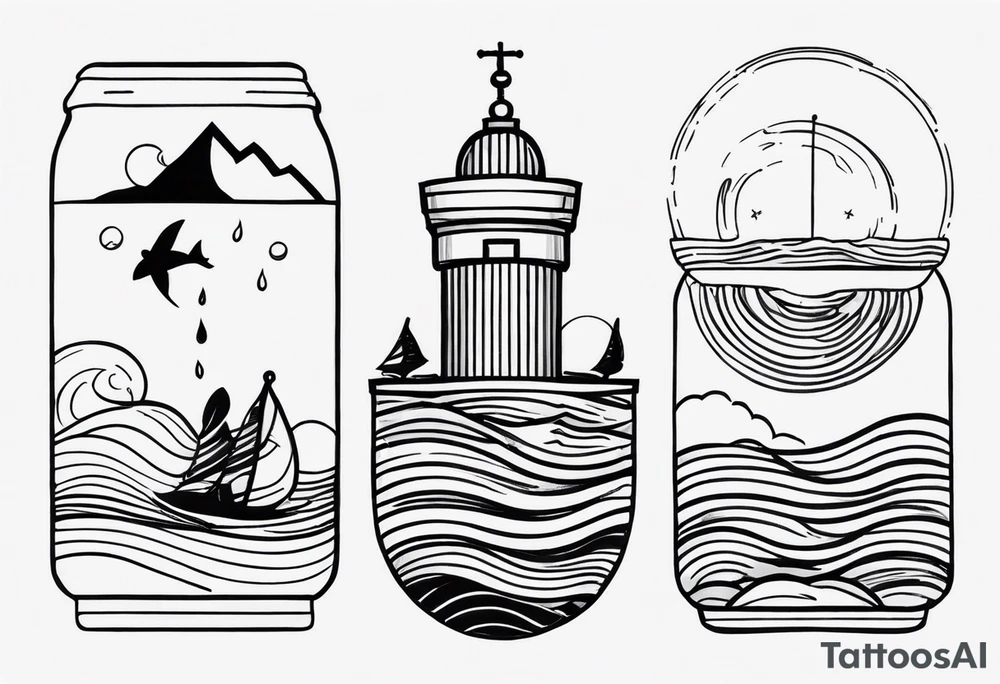 matching 2 separate tattoos . Water related. tattoo idea matching 2 separate tattoos . Water related. tattoo idea