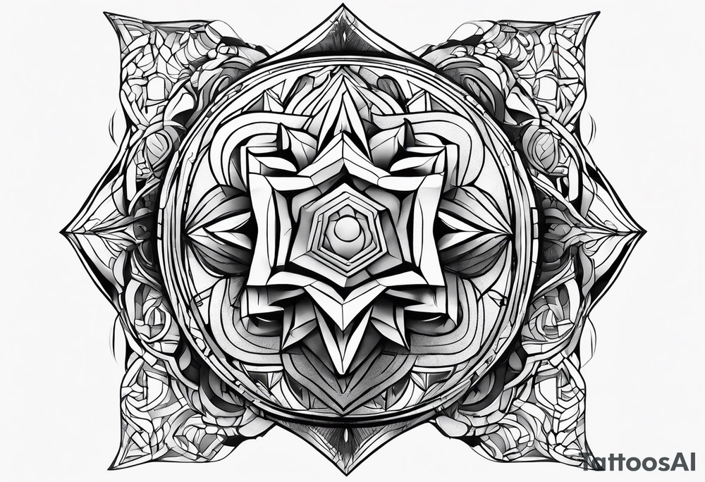 Tesseract tattoo idea