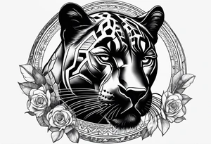 black panther tattoo idea