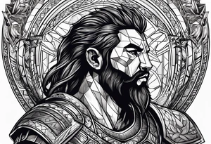 Gladiator with a lion tattoo idea