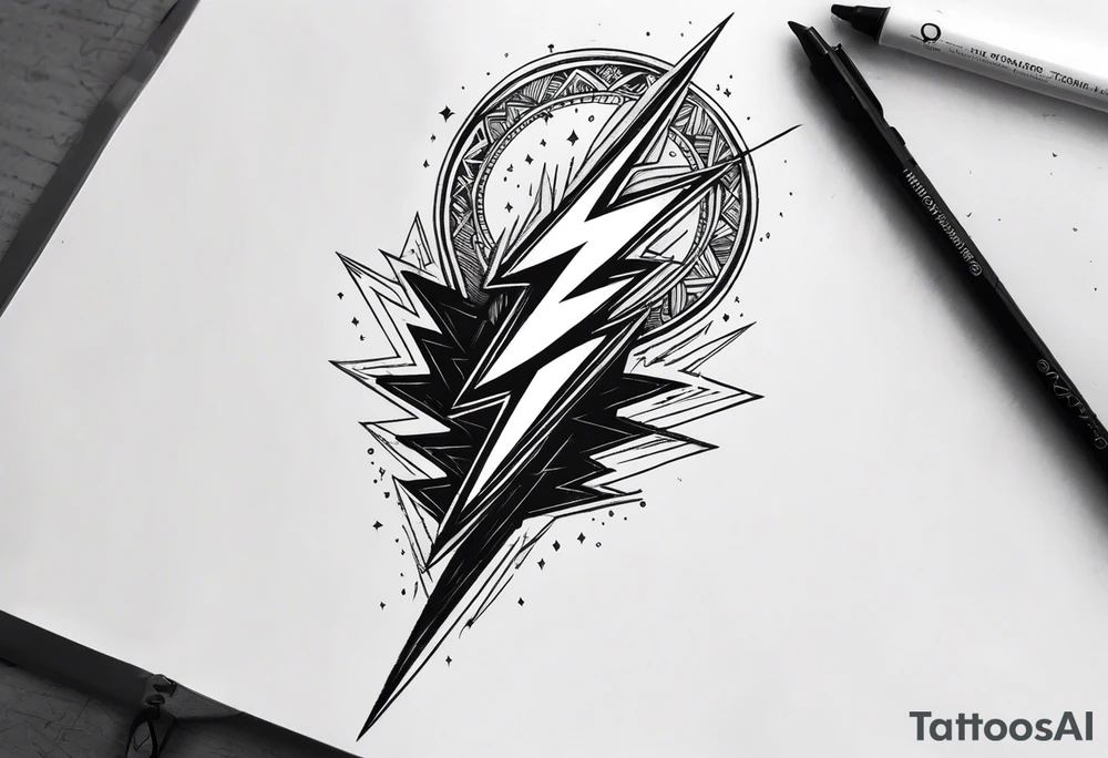 Lightning tattoo idea