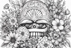 A field of flowers but the flowers are lightsabers tattoo idea