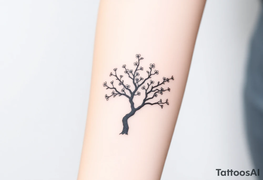 Blossom tree tattoo idea
