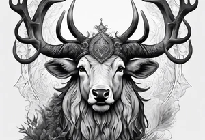 Leshy with mouflon tattoo idea