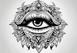 Ghost crying tattoo idea