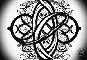 Infinity symbol tattoo idea