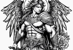 Angel warrior tattoo idea