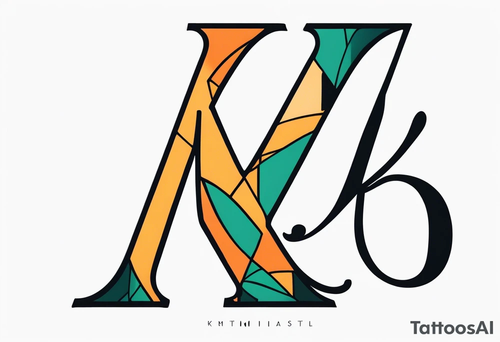 letter K tattoo idea
