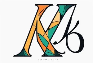 letter K tattoo idea