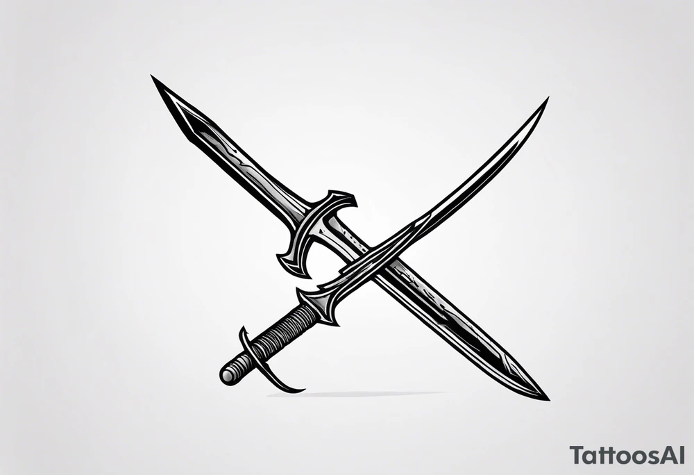 The sword needle from Game of Thrones with the saying “Stick ‘em with the pointy end” tattoo idea