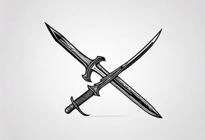 The sword needle from Game of Thrones with the saying “Stick ‘em with the pointy end” tattoo idea
