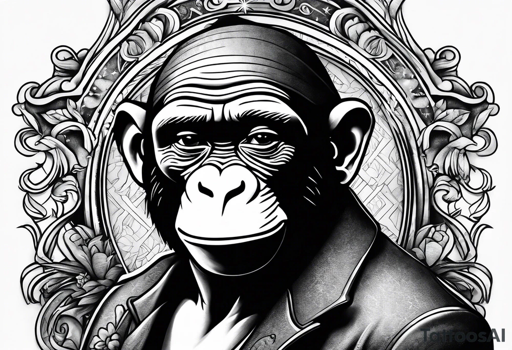 Curious George hustler money tattoo idea