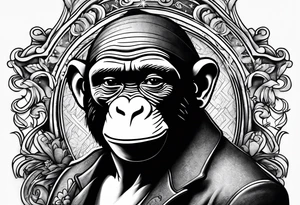 Curious George hustler money tattoo idea