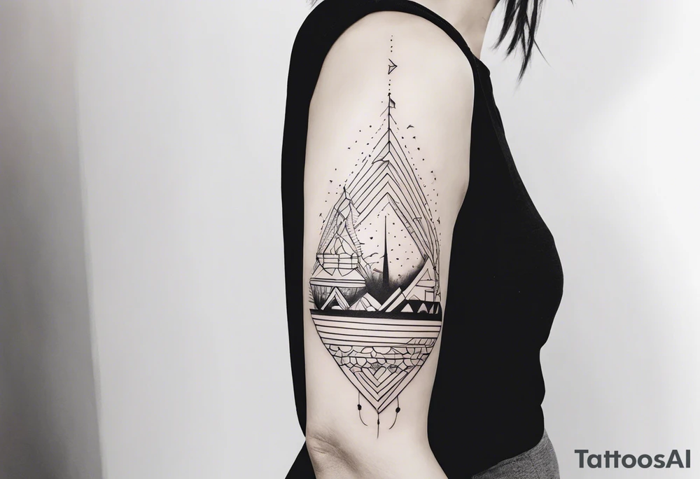 thin tattoo that wraps
around the arm and forearm tattoo idea