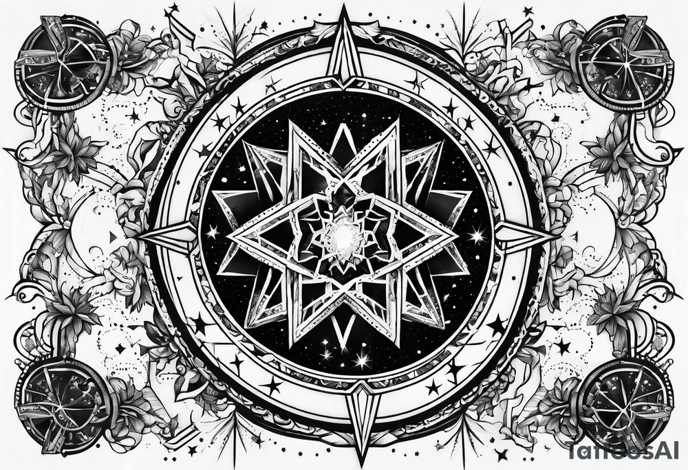 Gemini star constellation tattoo idea