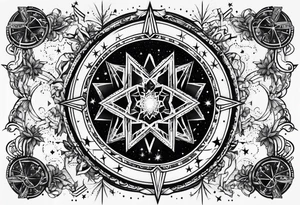 Gemini star constellation tattoo idea