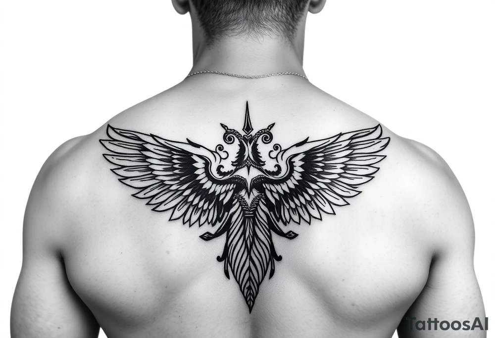 i want a back tattoo with:

- Fortis Fortuna Adiuvat
- Polynesian tattoo
- a winged tattoo tattoo idea