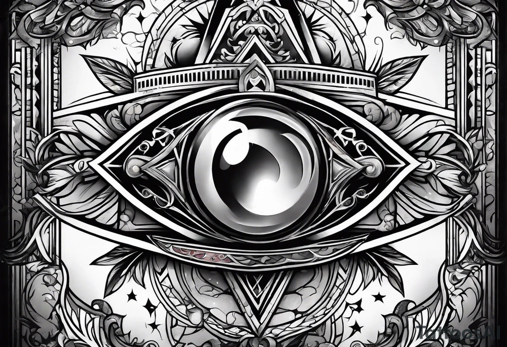 free masonry symbol , rectangle tattoo idea
