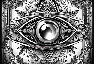 free masonry symbol , rectangle tattoo idea