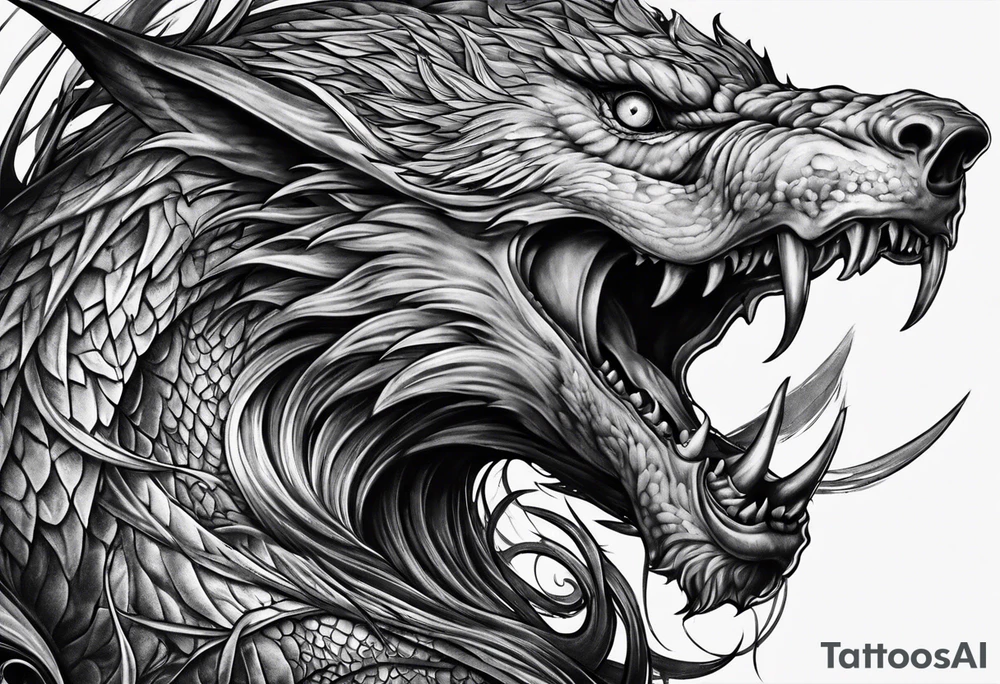 scary nemesis tattoo idea
