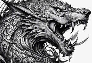 scary nemesis tattoo idea