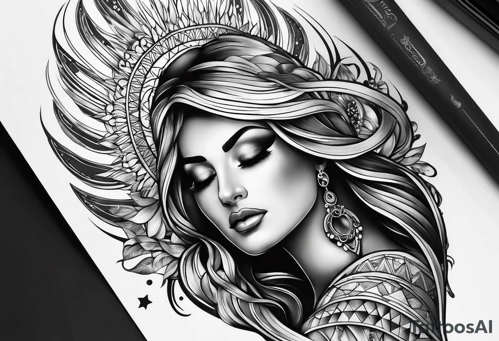 prism dispersing light into spiritual rays tattoo idea