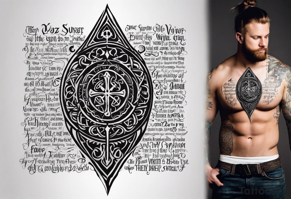 Viking death 
prayer poem tattoo idea
