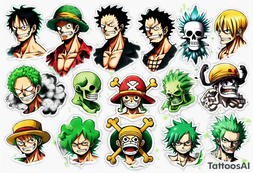 One Piece 
Anime
Green tattoo idea