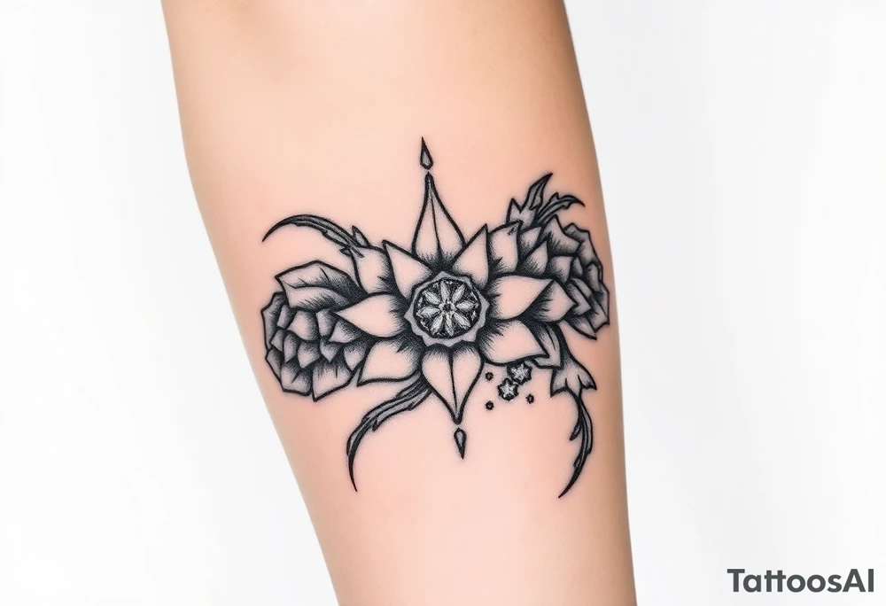 Traditional tattoo with 3 main components tattoo idea