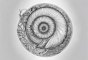 nautilus self peace tattoo idea