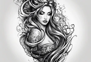 extreme twisted detangled pain arm tattoo idea