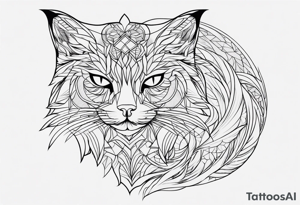 Black Cat tattoo idea